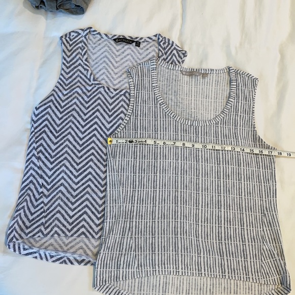 Bundle of 2 Athleta Breezy Printed Muscle Tanks - Picture 9 of 9